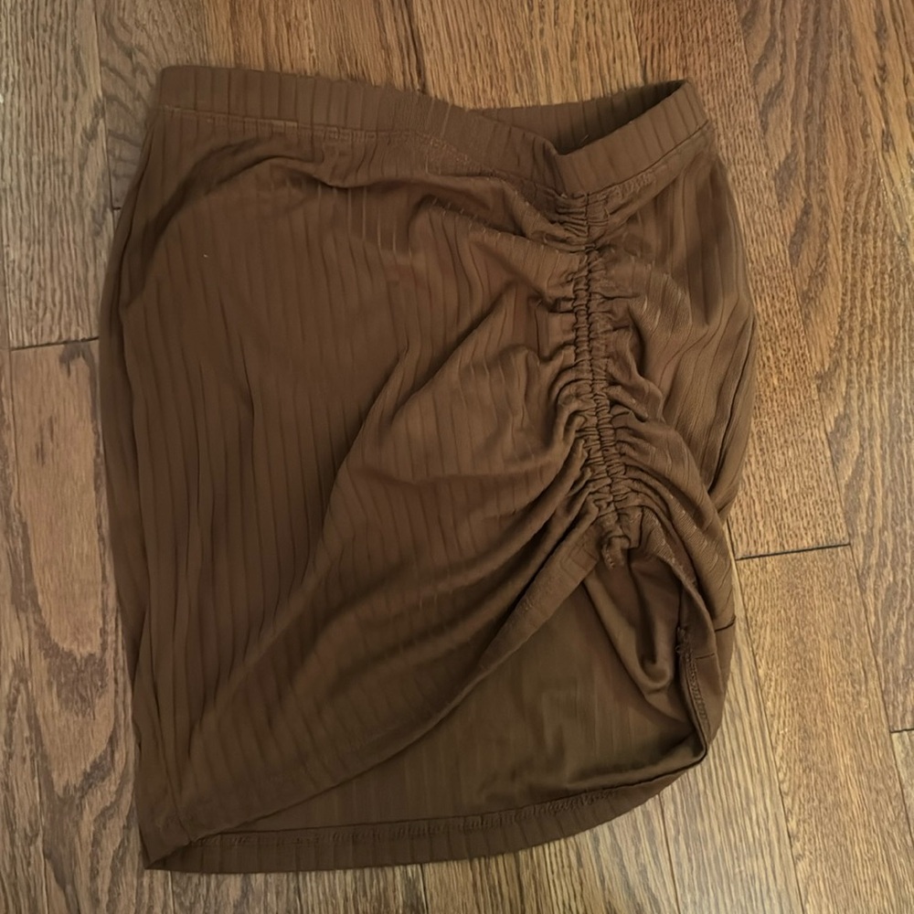 brown short skirt size small